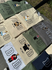 Haftowana Bluza/Koszulka «TATA» z Twojego zdjęcia Prezent na Dzień Ojca