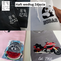 Haftowana Koszulka z Twoim Logo/Zdjęciem/Tekstem