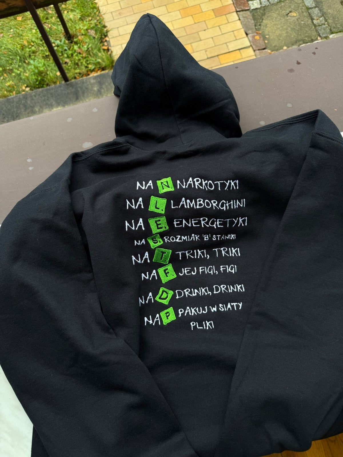 Tekst Pro8l3m Scrabble - Haftowana bluza/koszulka - Koval Customs. Polska produkcja, wysoka jakosc, personalizowane