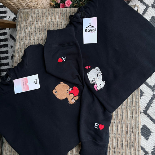 Milk i Mocha – Haftowane Bluzy dla Par