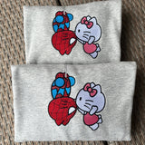 Spiderman i Hello Kitty Calujace sie