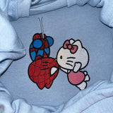 Spiderman i Hello Kitty Calujace sie