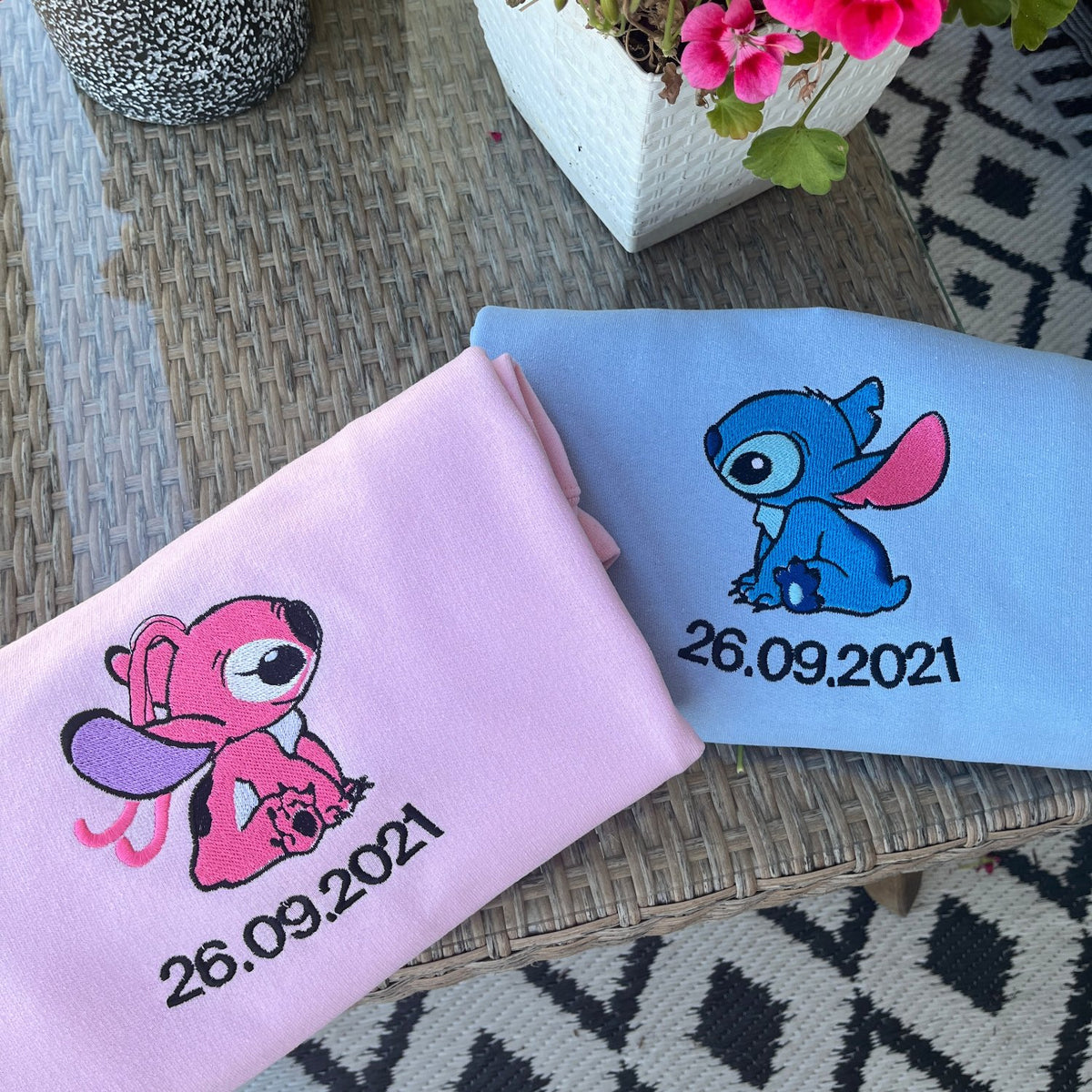 Stitch i Angel dla par - Koval Customs. Polska produkcja, wysoka jakosc, personalizowane