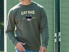 Haftowana Bluza/Koszulka ze zdjęcia twojego pupila Cat Dad/Mom