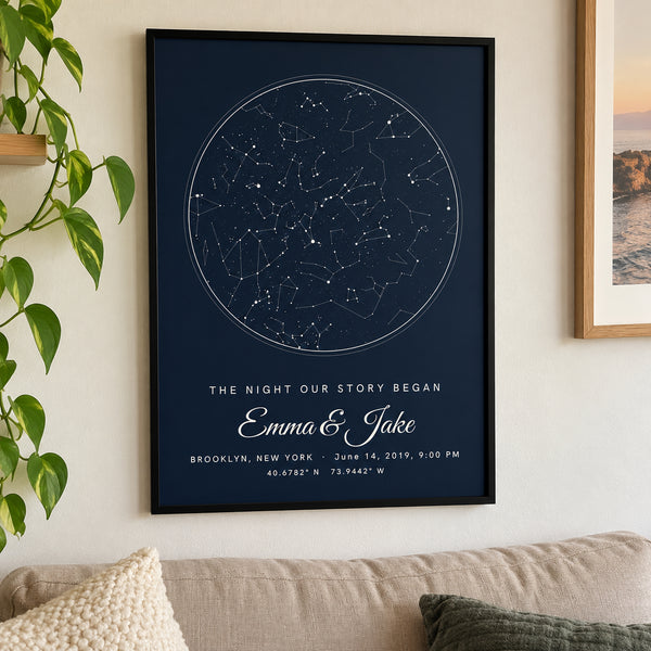 Mapa gwiazd – plakat z nieba z Waszego dnia i miejsca – zdjęcie 8