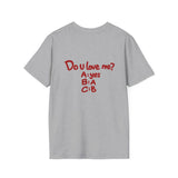 Sport Grey Do U Love Me t-shirt, back print