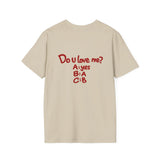 Sand Do U Love Me t-shirt, back print