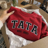 Haft Jednego Słowa – Personalizowana Bluza (TATA, MAMA, BOSS) – zdjęcie 20
