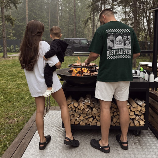 Best Dad Ever Shirt – Custom Three Photo Print