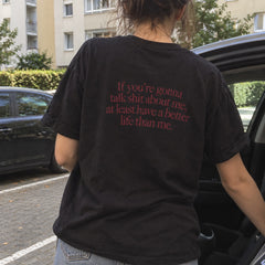 If You're Gonna Talk Shit About Me – Koszulka z Nadrukiem – zdjęcie 10