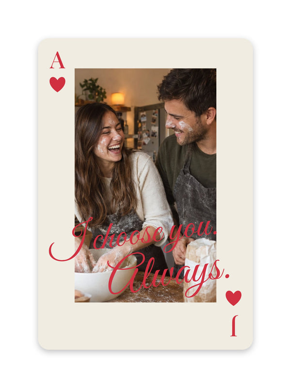 [US] Playing Card With Your Message - personalized poster design