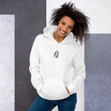 [US] Anatomical Heart embroidered hoodie, white