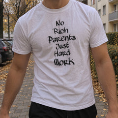 No Rich Parents Just Hard Work – Koszulka z Nadrukiem – zdjęcie 10