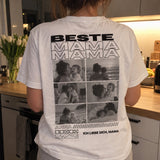 [DE] Weißes Mama-T-Shirt mit Fotocollage und dem Namen Anna.