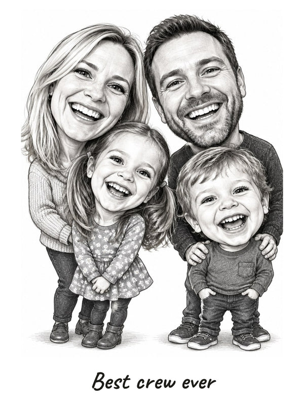 [US] Caricature From Your Photo - personalized poster design