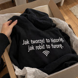 Jak Tworzyć to Historię – Haftowana Bluza z Napisem – zdjęcie 5