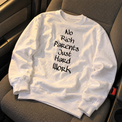 No Rich Parents Just Hard Work – Koszulka z Nadrukiem – zdjęcie 6