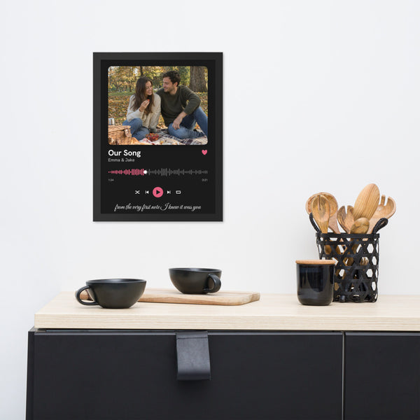 [US] Our Song — Music Player Poster - framed poster on a dresser