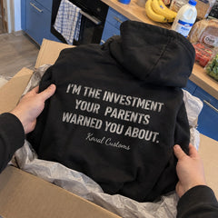 I'm The Investment Your Parents Warned You About – Koszulka z Nadrukiem – zdjęcie 11