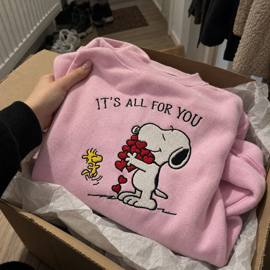 Snoopy „It's All for You” – Haftowana Bluza – Koval Customs