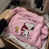 Snoopy „It's All for You” – Haftowana Bluza – Koval Customs