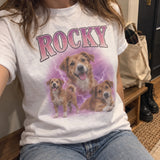 [DE] Kleidung mit Haustiercollage und dem Namen ROCKY.