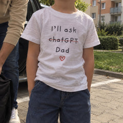 I'll Ask Dad – Koszulka Dziecięca z Nadrukiem – zdjęcie 6
