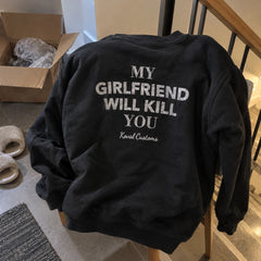 My Girlfriend Will Kill You – Koszulka z Nadrukiem dla Chłopaka – zdjęcie 3