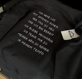 [DE] Bestickter Hoodie mit Gedicht: Ich gehe los mit offenen Augen, in meinem Tempo