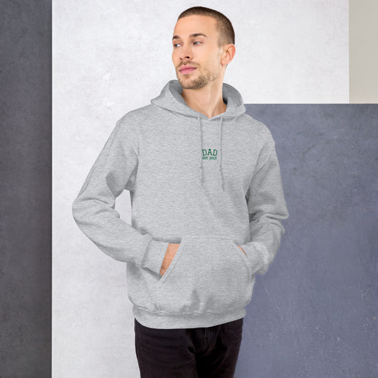 [US] DAD EST. 2025 varsity embroidered hoodie