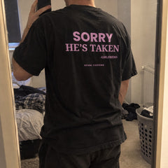Sorry, He's Taken – Koszulka z Nadrukiem dla Chłopaka – zdjęcie 8