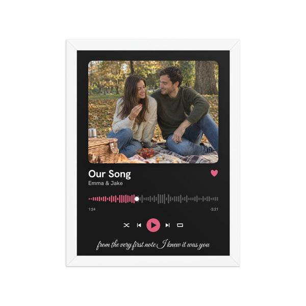 [US] Our Song — Music Player Poster - poster in a white frame