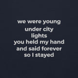 [US] Your song lyrics embroidered on a hoodie