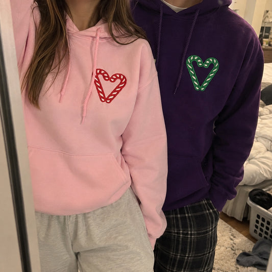 Christmas Candy – Świąteczne Haftowane Bluzy dla Par – Koval Customs