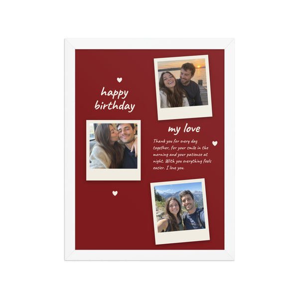 [US] A Letter to You — Photos and Your Words - poster in a white frame