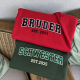 [DE] Bestickte Pullover BRUDER und SCHWESTER