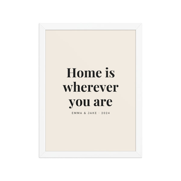 [US] Your Words on a Poster - poster in a white frame