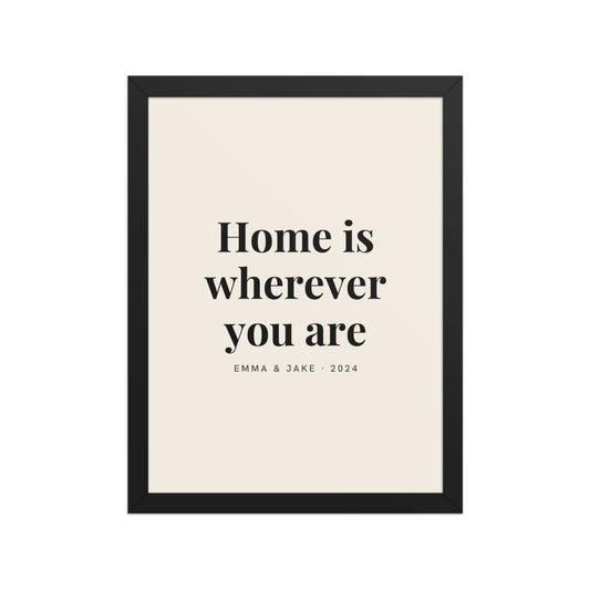 [US] Your Words on a Poster - poster in a black frame