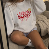 Fries Before Guys – Haftowana Bluza z Napisem – Koval Customs