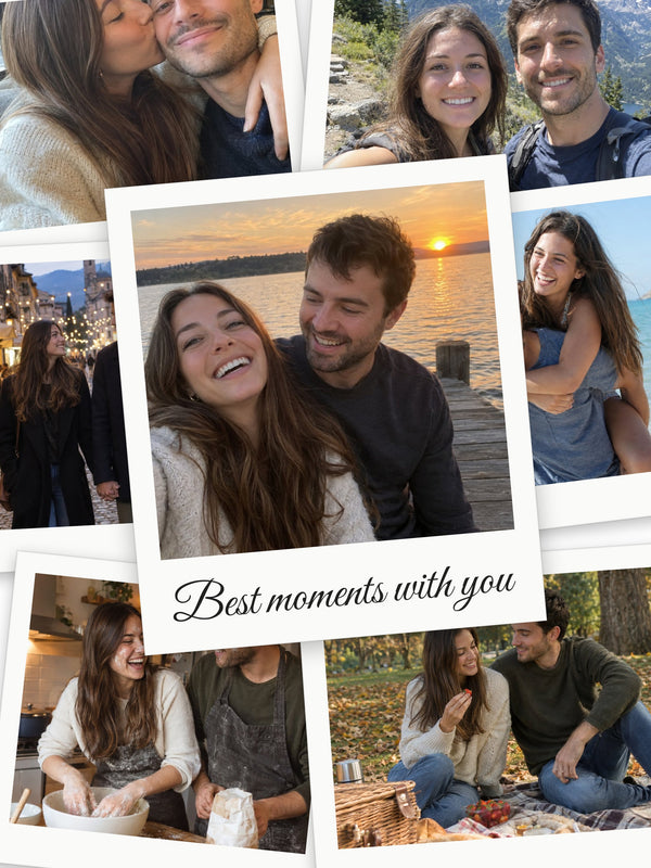 [US] Polaroid Collage With Your Message - personalized poster design