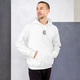 [US] Anatomical Heart embroidered hoodie, white