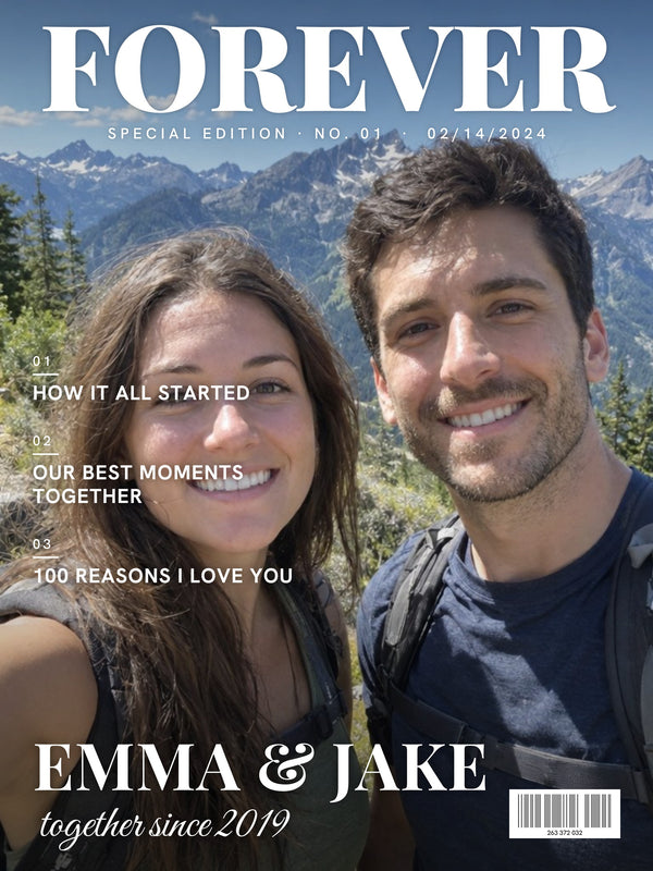 [US] Your Love Story — Magazine Cover Poster - personalized poster design
