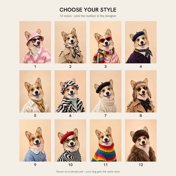 [US] DOGUE — Your Dog on a Fashion Magazine Cover - choose your style