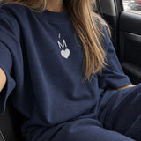Inicjał z Sercem – Personalizowana Haftowana Bluza – zdjęcie 21