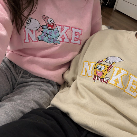 SpongeBob i Patrick – Haftowane Bluzy dla Par (Podwodna Bitwa) – zdjęcie 2