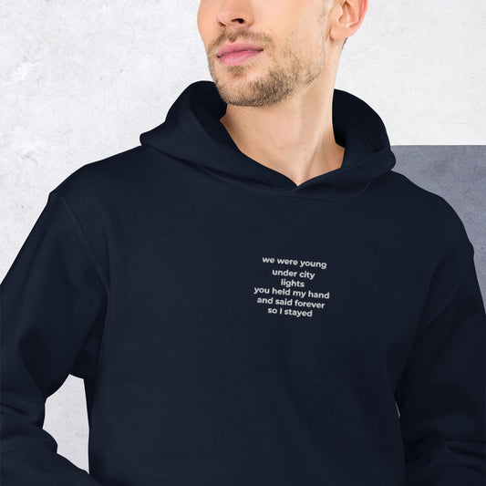 [US] Your song lyrics embroidered on a hoodie