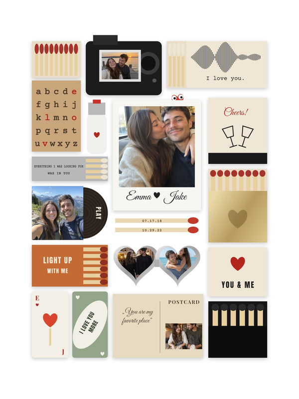 [US] Matchbox — Collage of Your Keepsakes - personalized poster design