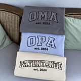 [DE] Bestickte Pullover OMA, OPA und PATENTANTE