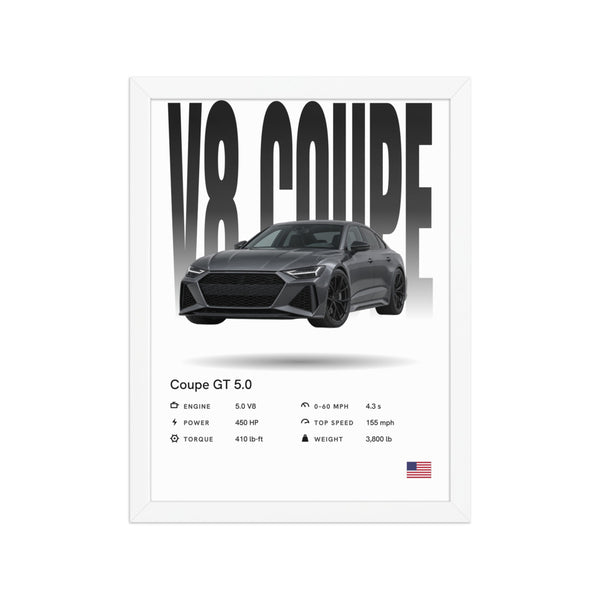 [US] Your Car Poster With Specs - poster in a white frame