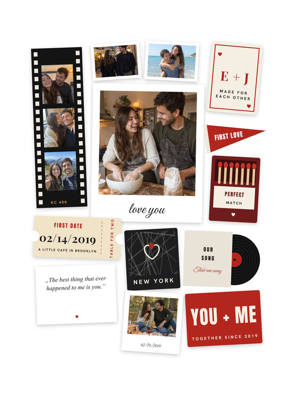 [US] Memory Box — Collage of Your Keepsakes - personalized poster design